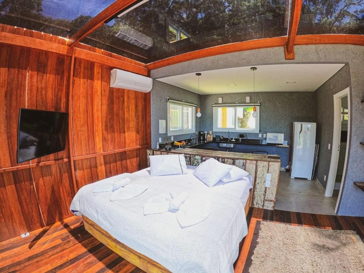 הוילה Florianópolis Casa De Vidro Alto Padrao - Hospedar Com Proposito מראה חיצוני תמונה