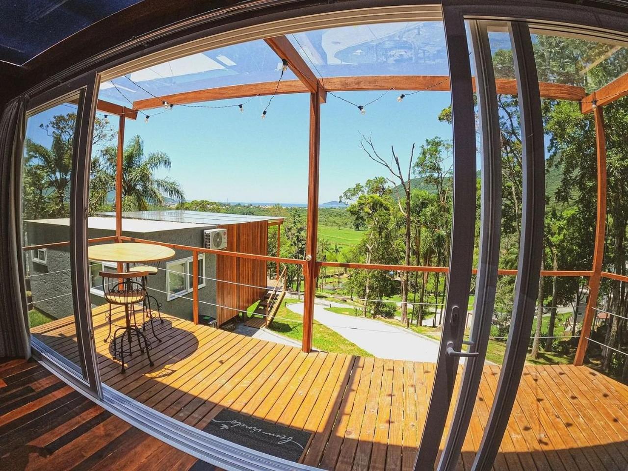 הוילה Florianópolis Casa De Vidro Alto Padrao - Hospedar Com Proposito מראה חיצוני תמונה